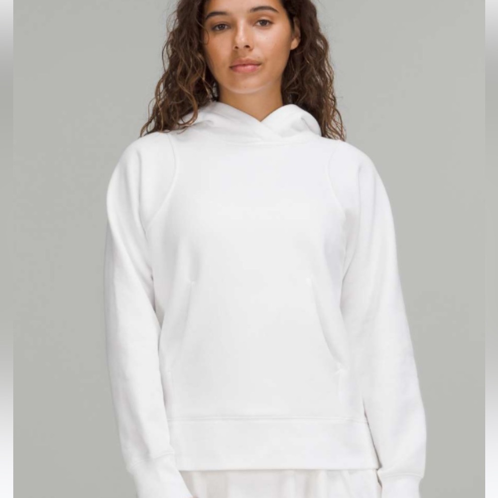 Lululemon Loungeful Hoodie White sz 10 NWT